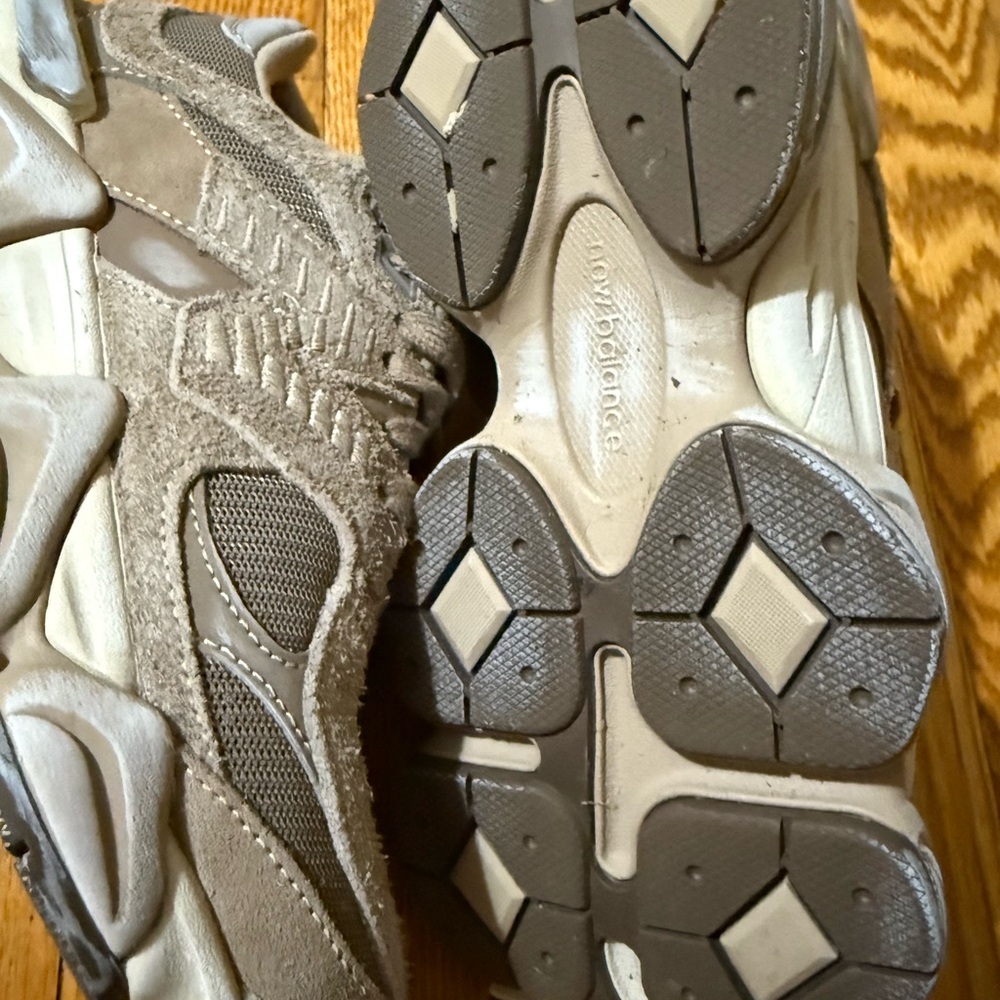 New Balance Tan and Gray Athletic Shoes